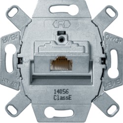 HAGER s1 rj datastopcontact 1-v 8 polig afgeschermd cat 6 a , 45° uitgang klasse e