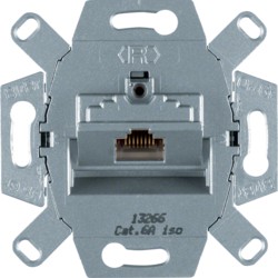 HAGER s1 rj datastopcontact rj45 8-polig afgeschermd cat 6a , 45° classe ea