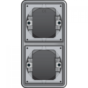 IP 55 NIKO cadre d'encastrement double vertical  pour deux fonctions