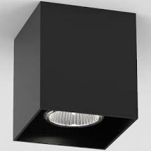 delta light boxy spot plafonnier alu noir 50w(max) ip20