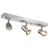 slv armatuur spot opbouw asto 3 x gu10 -lamp max50watt aluminium