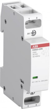 abb contacteur modulaire esbn 20a 2 nf 230vac/dc