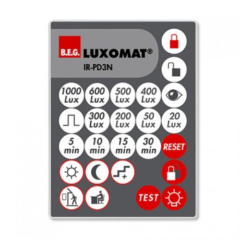 luxomat ir télécommande pour détecteurs 92196 et 92190