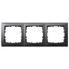 s1 plaque de recouvrement triple anthracite mat