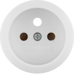 berker plaque centrale pour prise 2p+t serie 1930 / glas