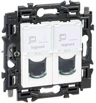 LEGRAND valena prise double rj45 cat6 utp