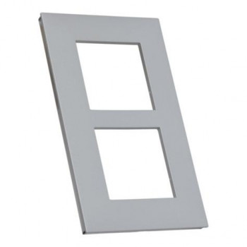 valena plaque de finition double vertical 57mm (alu)