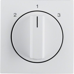 s1 enjoliveur -bouton rotatif pour interrupteur 3 paliers sans position 0 blanc polaire