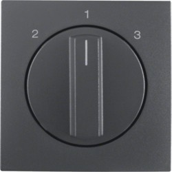 s1 enjoliveur -bouton rotatif pour interrupteur 3 paliers sans position 0 anthracite