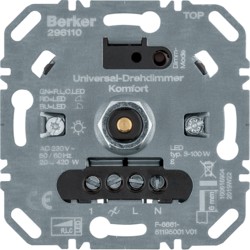 s1 variateur rotatif universel confort (r, l, c, led ) régl.continu 3 - 100w