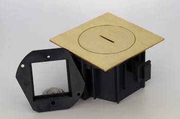 SQUARE arpi inbouwdoos ip66 zonder functionaliteit brushed brass