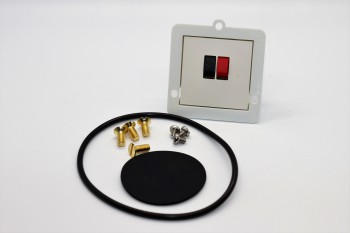 arpi module de raccordement pour 1 haut parleur brushed brass