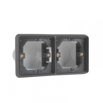 IP 55 Cadre d'encastrement double horizontal  pour deux fonctions