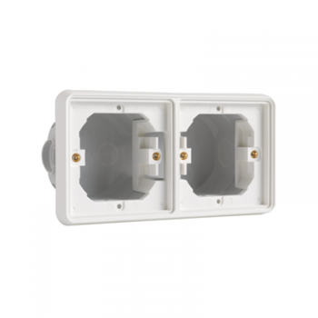 IP 55 Cadre d'encastrement double horizontal pour deux fonctions