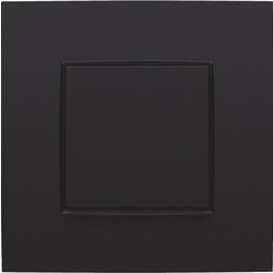 niko plaque de recouvrement intense matt black simple