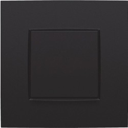 niko plaque de recouvrement intense matt black coated simple