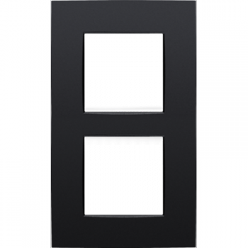 NIKO INTENSE plaque de recouvrement intense matt black coated double vertical