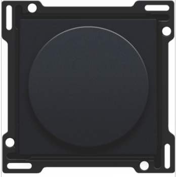 NIKO INTENSE niko set de finition pour variateur à bouton rotatif ou régulateur de vitesse, bouton rotatif inclus black coated