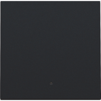 NIKO INTENSE niko set de finition avec lentille pour interrupteur électronique ou bouton-poussoir simple black coated