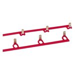 abb barrette de raccordement rouge isolée 2p 14 modules