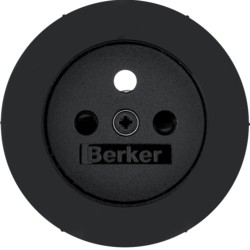 R.Classic berker afwerkingsset voor ronde sokkels met penaarde serie r.classic zwart