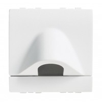 BTICINO living light sortie de câble diamètre 9.5mm 2 modules blanc