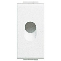 BTICINO living light sortie de câble diamètre 9.5mm 1 module blanc