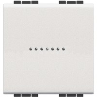 living light interrupteur unipolaire axial 10a 2 modules blanc