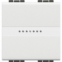 BTICINO living light wisselschakelaar axiaal 2 module 10a