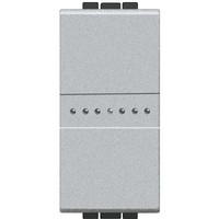 BTICINO living light drukknop axiaal 1 no contact 10a 1 module (te)