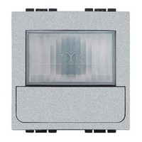 living light green switch inter. écologique capteur à rayons infrarouges passifs pour la détection du mouvement et niveau d'éclairage 2 modules alu