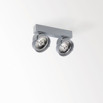 delta light plafond armatuur (tweevoudig) rand 311 led dim8 opbouw (grijs)