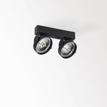 delta light plafond armatuur (tweevoudig) rand 311 led dim8 opbouw (zwart)