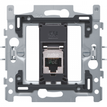 niko 1 rj45 aansluiting stp cat 5e, klaar voor poe++, vlak