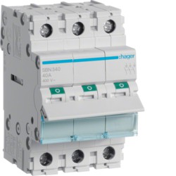 interrupteur modulaire 3 pôles 40a 230v