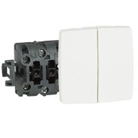 LEGRAND oteo double poussoir 6a 250v 2 contacts no