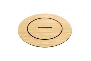 ROUND arpi vloerstopcontact 2p met aarding 16a ip66 afwerking brushed brass