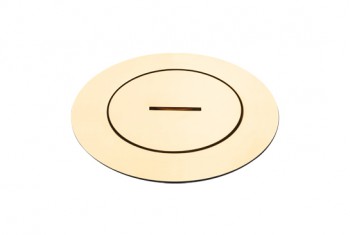 ROUND arpi vloerstopcontact 2p met aarding 16a ip66 polished brass