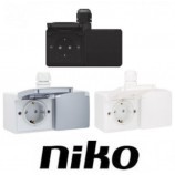 IP 55 niko appareillage étanche 3 couleurs gris noir et blanc