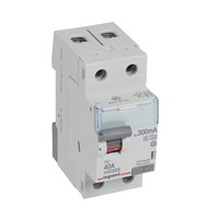 legrand interrupteur différentiel tx³ 2p 300ma 40a type a-s - 2 modules