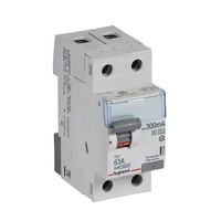 legrand interrupteur différentiel tx³ 2p 300ma 63a type a-s - 2 modules