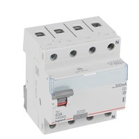 legrand differentieelschakelaar tx³ 4p 300ma 63a type a - 4 modules