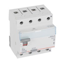 legrand interrupteur différentiel tx³ 4p 300ma 40a type a-s - 4 modules