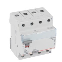 legrand differentieelschakelaar tx³ 4p 300ma 63a type a-s - 4 modules