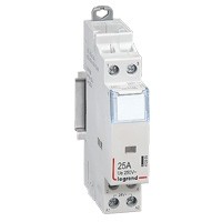 legrand cx³ vermogens contactor 230v - 2p-25a 250v - 2no - 1module