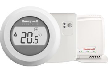 thermostat round sans fils commande on off et passerelle internet