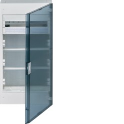 HAGER coffret vega vdi 1 rangée 18 mod. chassis porte transparente