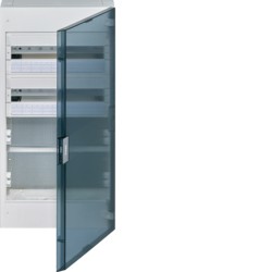 HAGER coffret vega vdi 2 rangées 36 mod. chassis porte transparente