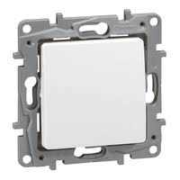 niloé poussoir 6a 250v no-nf blanc fixation à vis