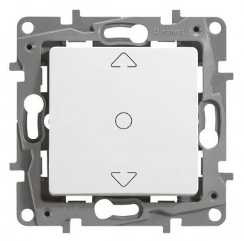 LEGRAND niloé commandes volets roulants fixation par vis blanc